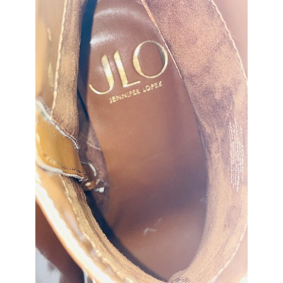 JLO Jennifer Lopez Josey Ankle Boots, Women's Size 8M, Cognac NEW MSRP $119 - Picture 10 of 12